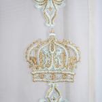 Королевская вуаль цвета мята и золото